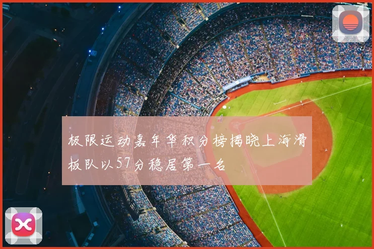 极限运动嘉年华积分榜揭晓上海滑板队以57分稳居第一名