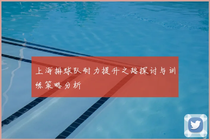 上海排球队耐力提升之路探讨与训练策略分析