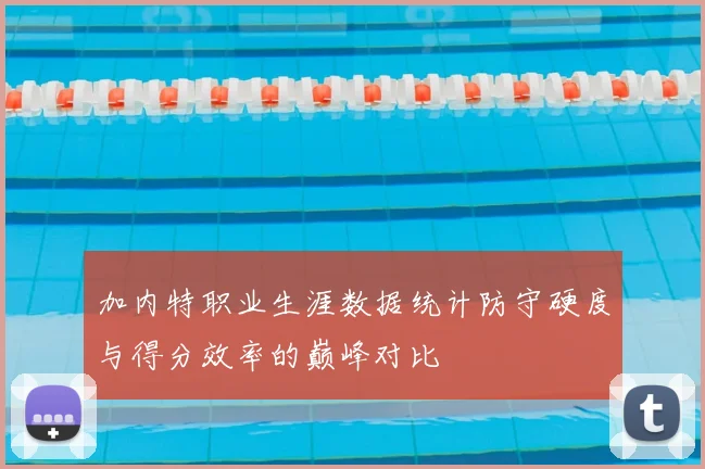 加内特职业生涯数据统计防守硬度与得分效率的巅峰对比