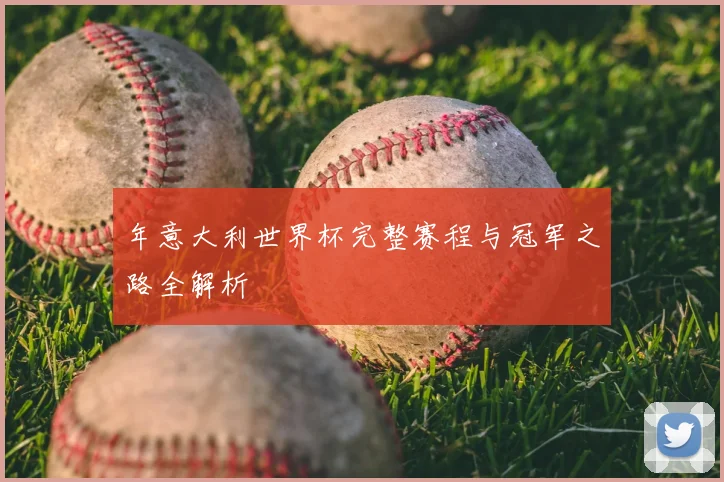 年意大利世界杯完整赛程与冠军之路全解析